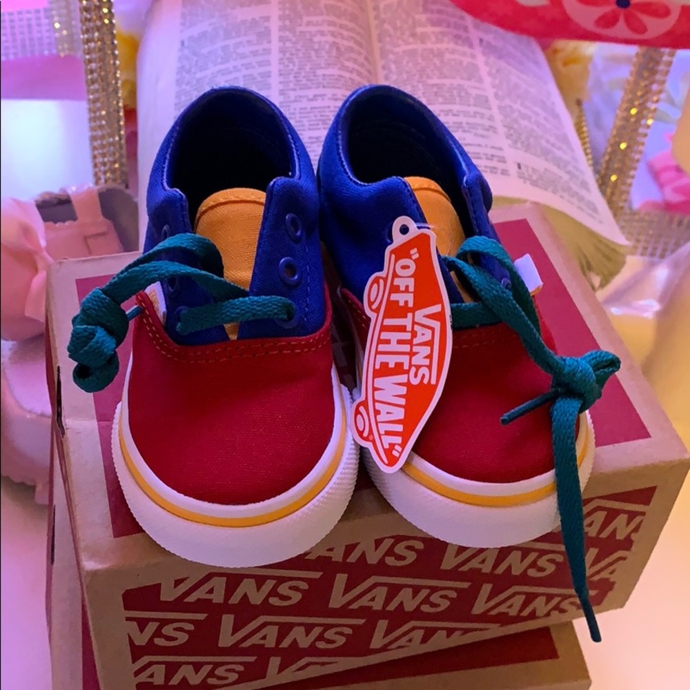 Toddler color block Vans BRAND NEW Toddler size 4